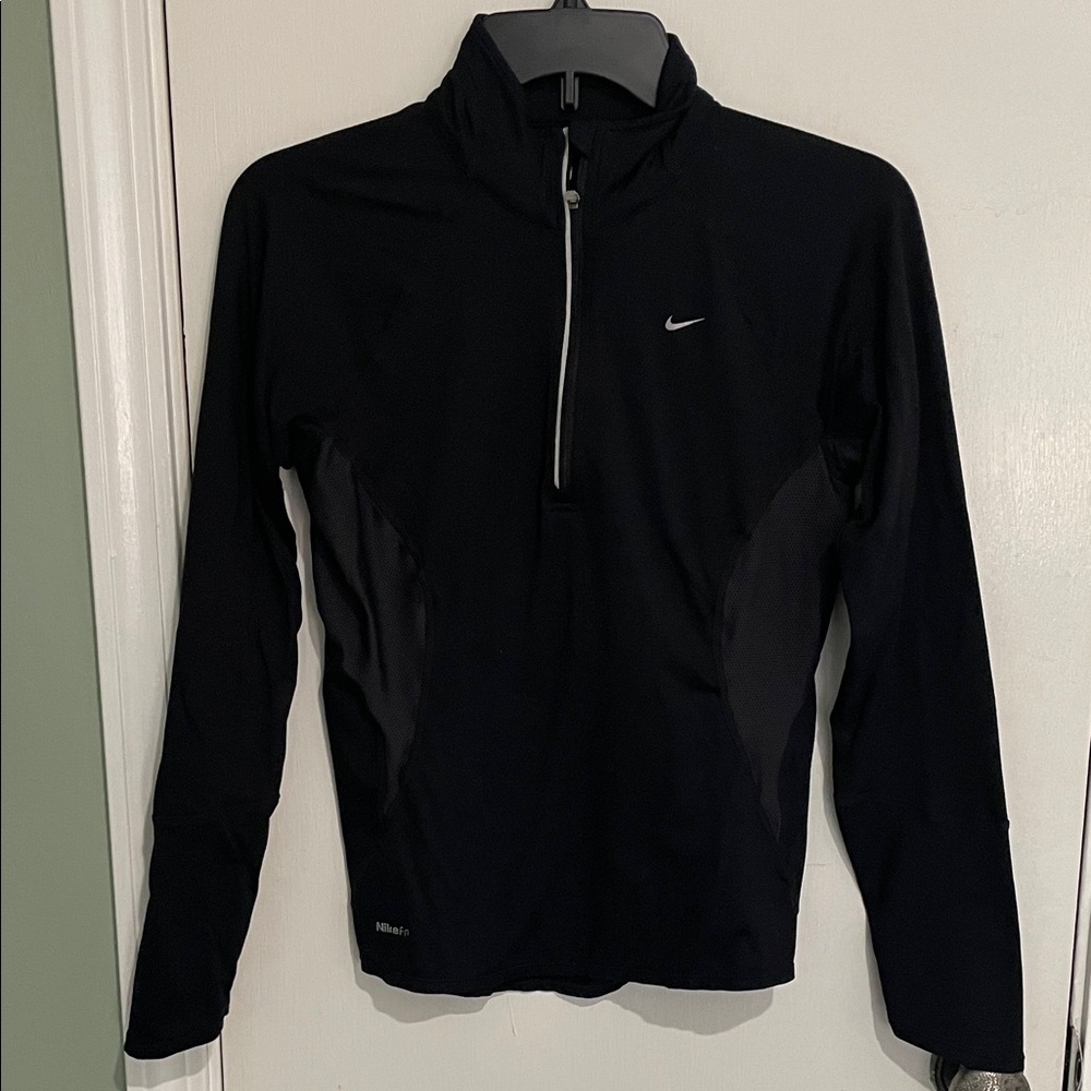 Nike Black Long-Sleeve Dry fit athletic Top
